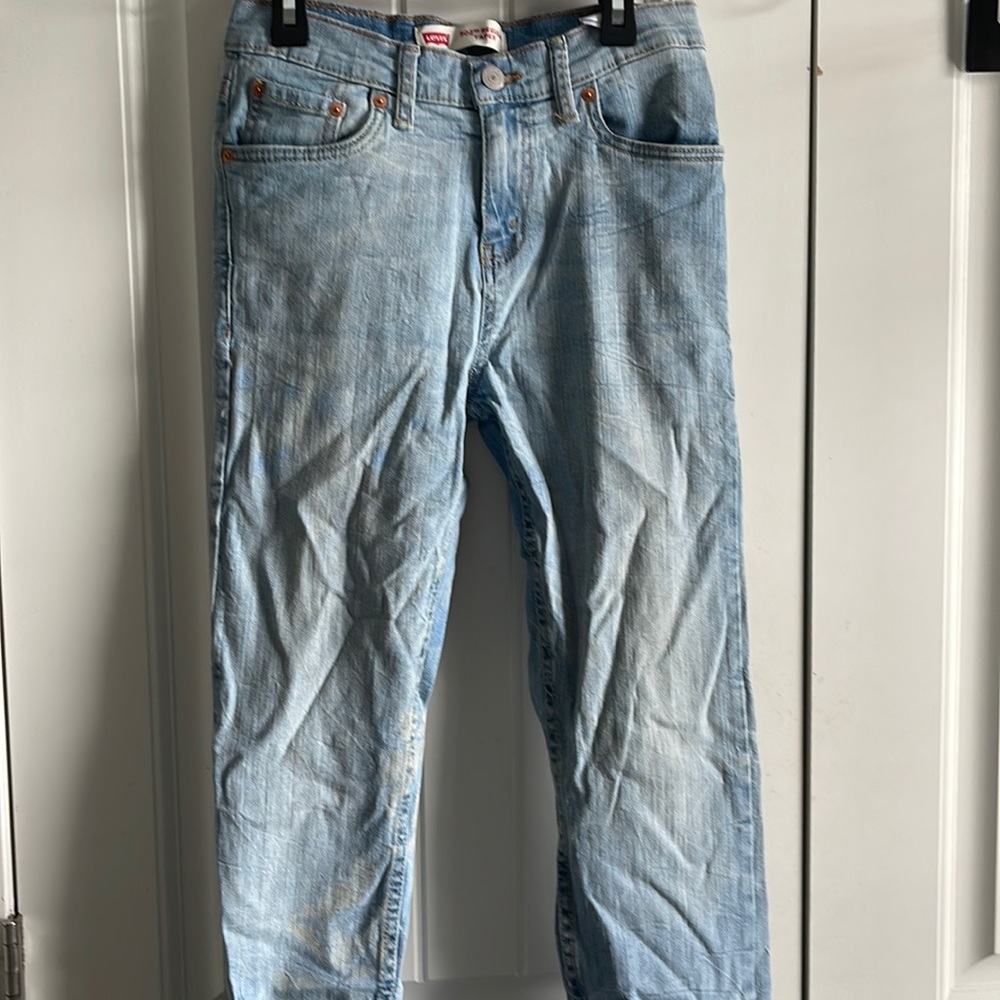 Boys pants: Levis 502 (14 Regular) faded jeans
